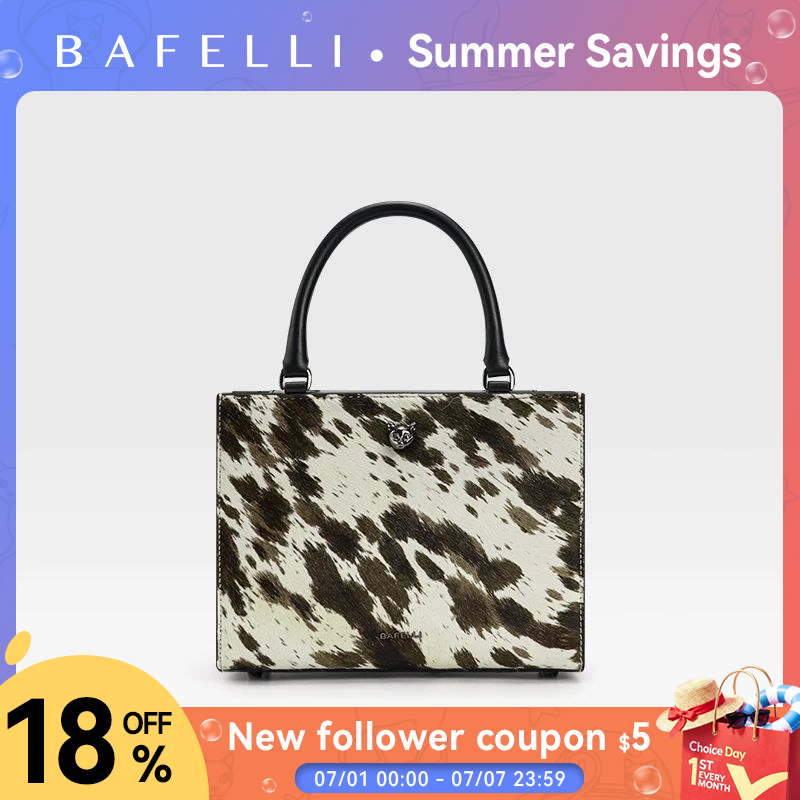 Luxury Bags Medium Size - BAFELLI 2026 leather and fur splicing