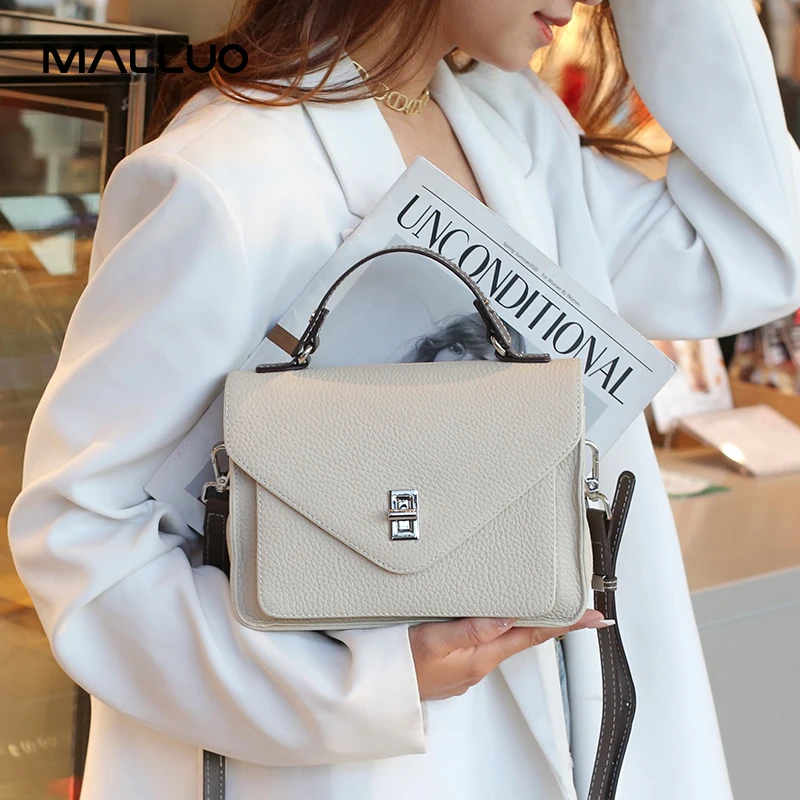 Luxury Designer Bags Ysl - Women Natural Cow Genuine Leather Shoulder