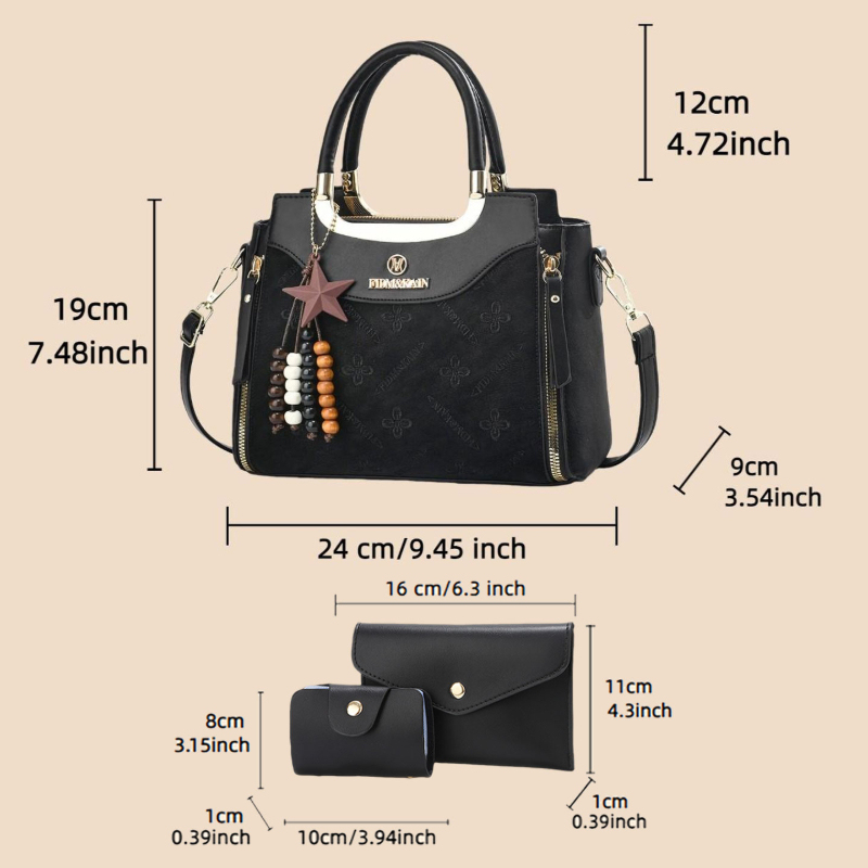 Stylish women's handbag, solid - Luxury Bags & Leather Repair Of Atlanta Photos avis et prix