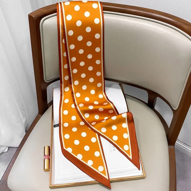 Design Print Skinny Scarf Plai - Luxury Bags Made avis et prix