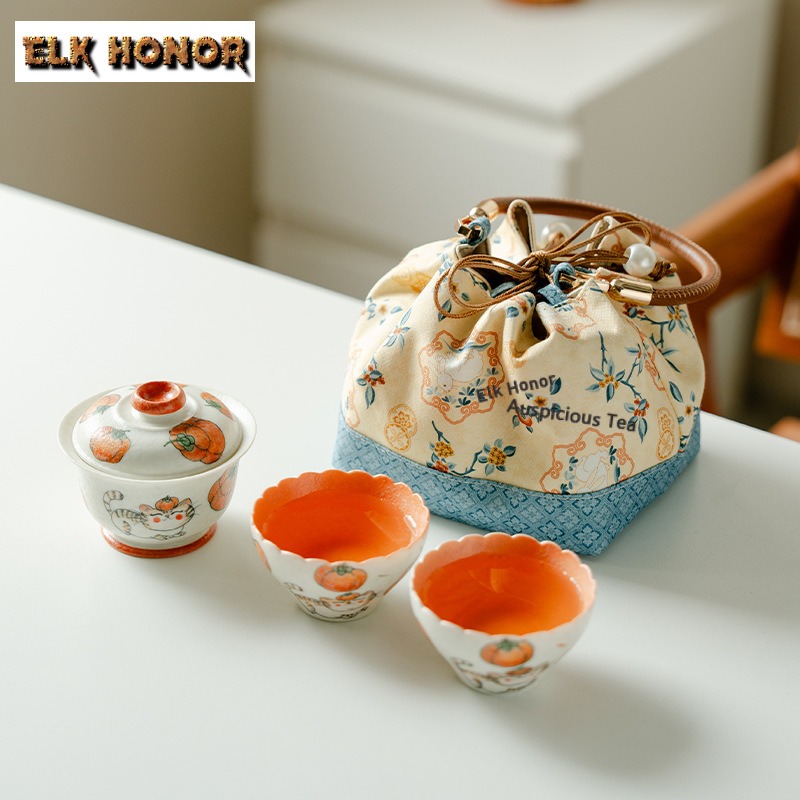 Hand-painted Persimmons Travel - Luxury Bags Hand Painted avis et prix