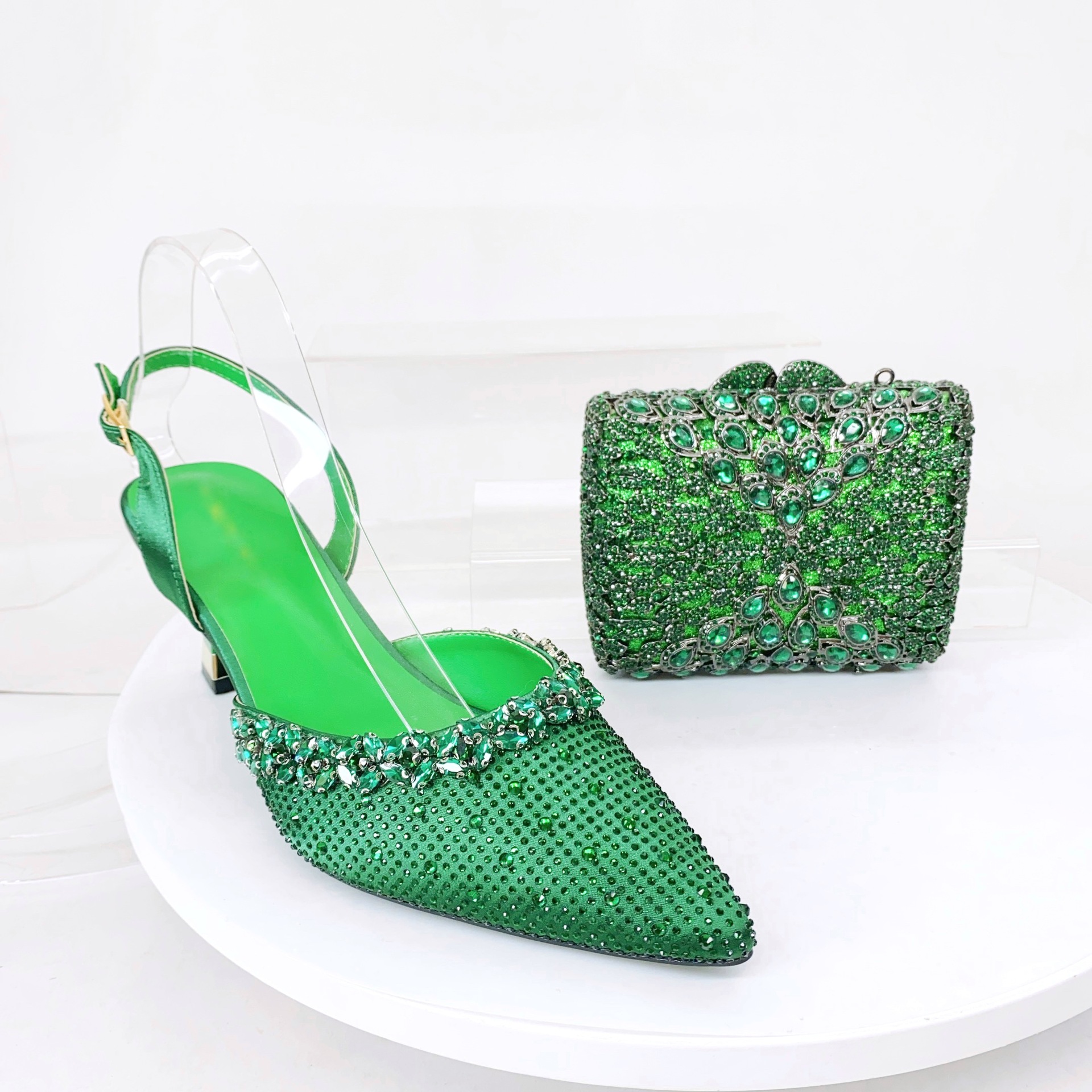 Bright Emerald Green Full Rhin - Luxury Bags Green avis et prix
