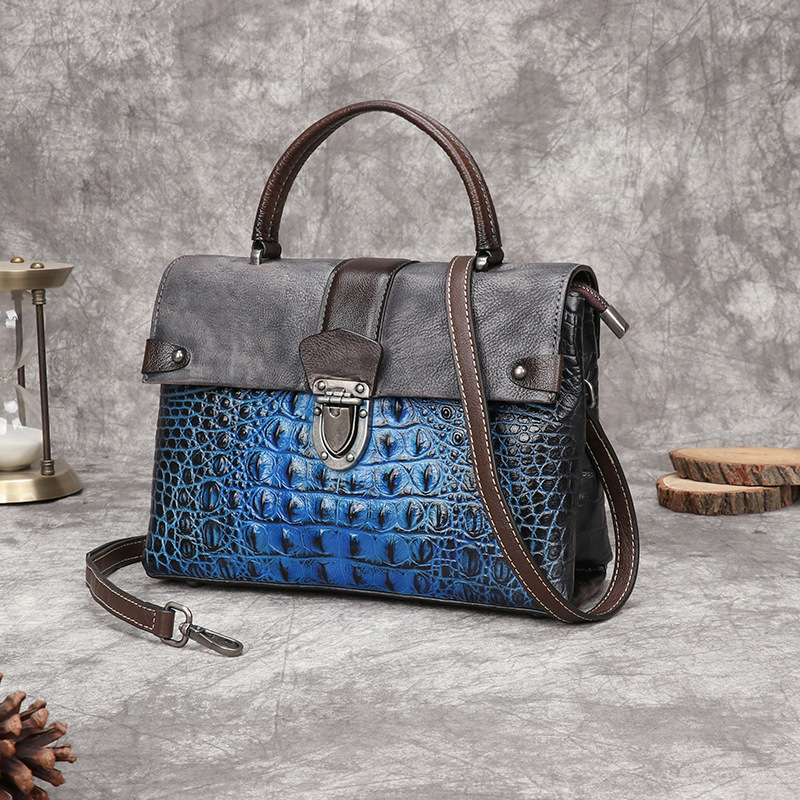 Johnature Retro Alligator Patt - Luxury Bags Hand Painted avis et prix