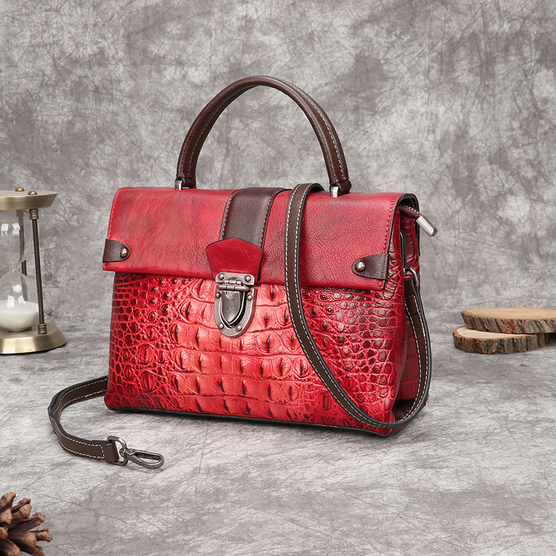 Johnature Retro Alligator Patt - Luxury Bags Hand Painted avis et prix