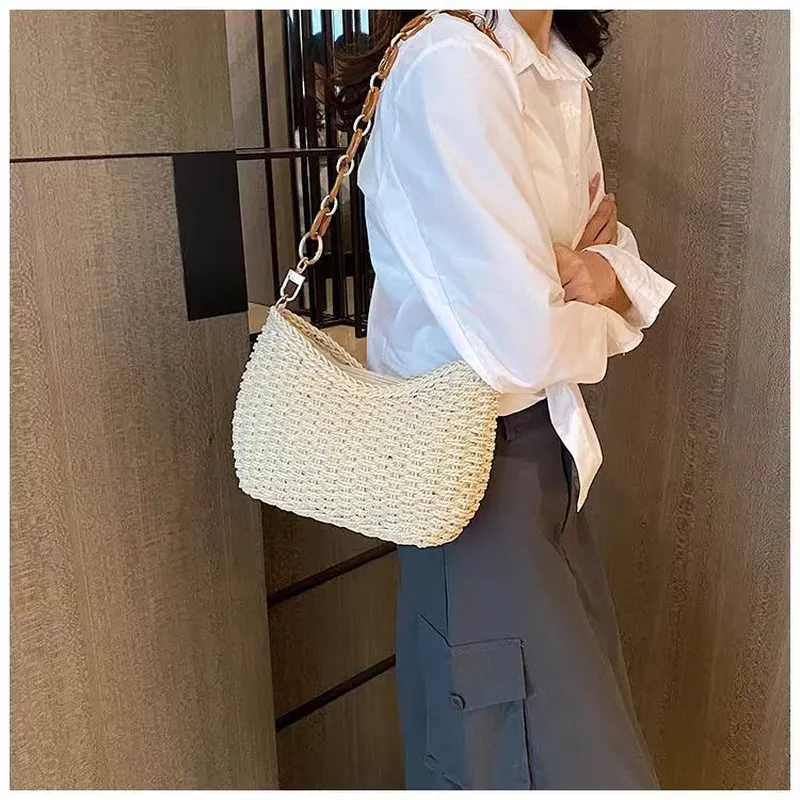 Straw Woven Shoulder Bag for W - Luxury Bags & Leather Repair Of Atlanta Photos avis et prix