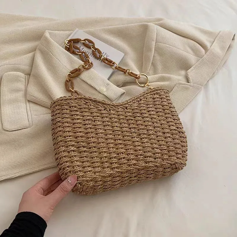 Straw Woven Shoulder Bag for W - Luxury Bags & Leather Repair Of Atlanta Photos avis et prix