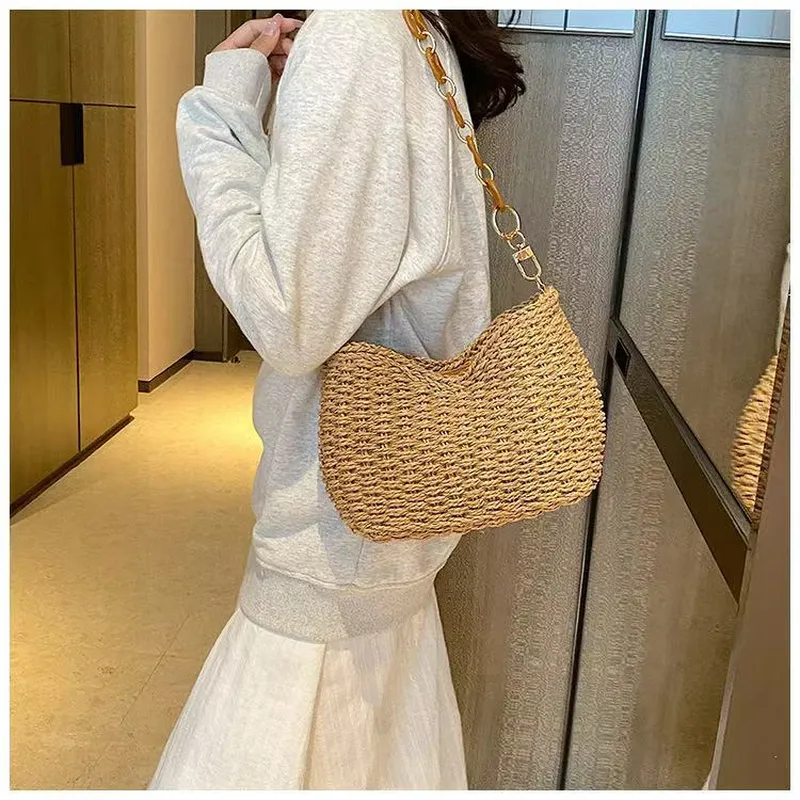 Straw Woven Shoulder Bag for W - Luxury Bags & Leather Repair Of Atlanta Photos avis et prix