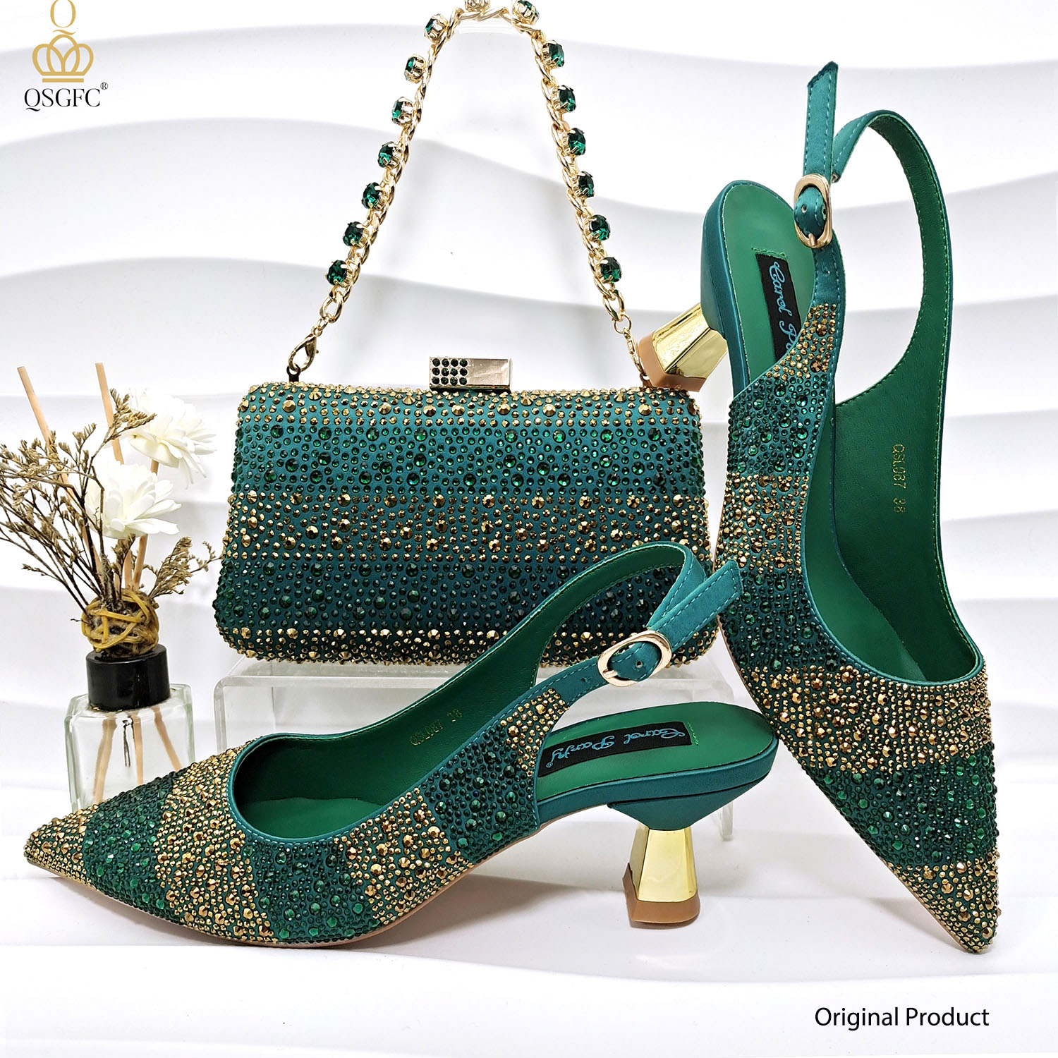 2026 Nigerian Women Heel Ladie - Luxury Bags Green avis et prix