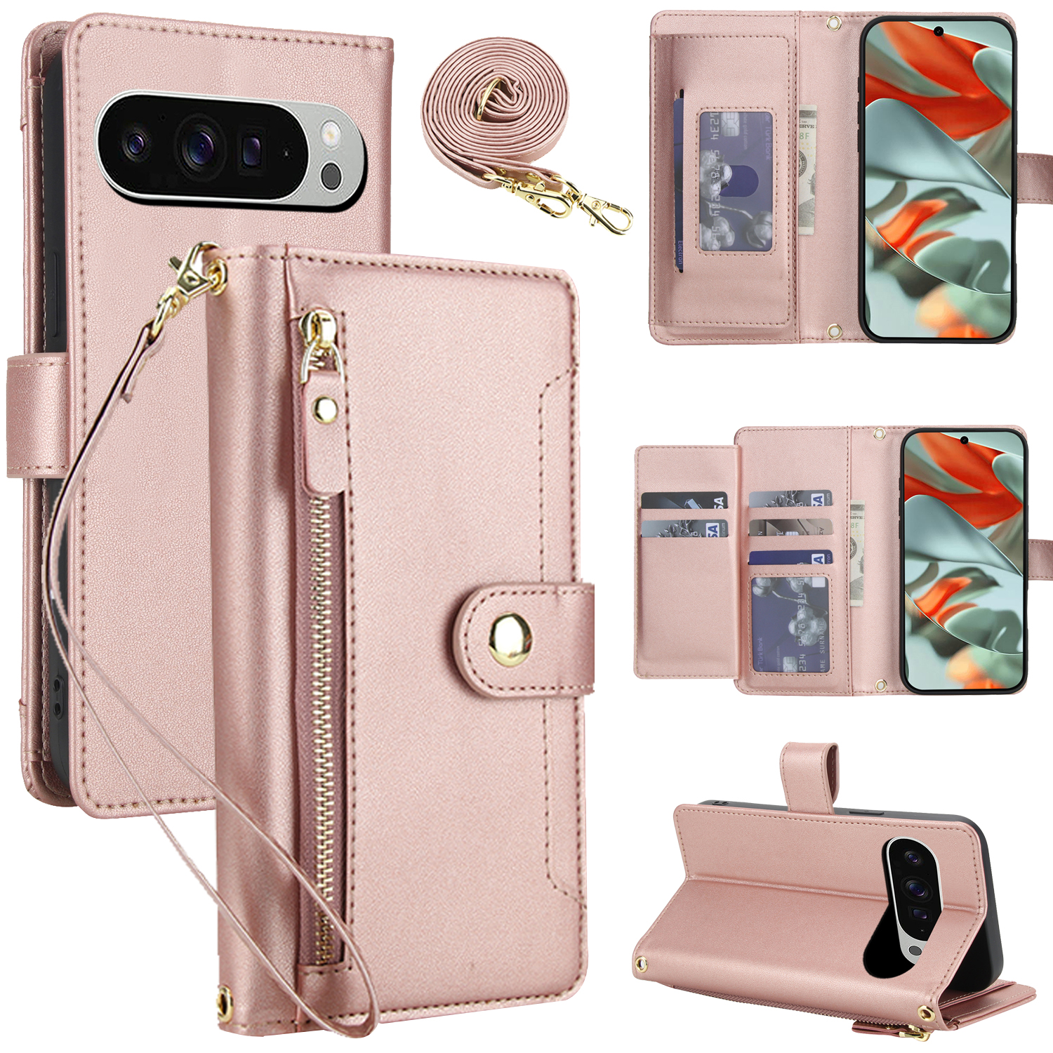 Crossbody Zipper Leather Walle - Luxury Bags & Leather Repair Of Atlanta Photos avis et prix