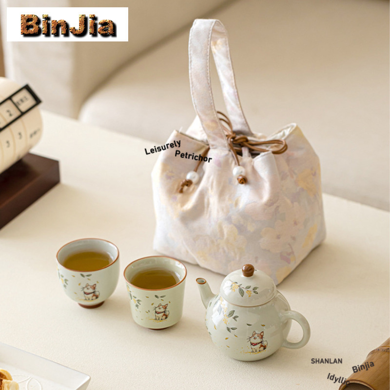 Hand Painted Osmanthus Kitten  - Luxury Bags Hand Painted avis et prix