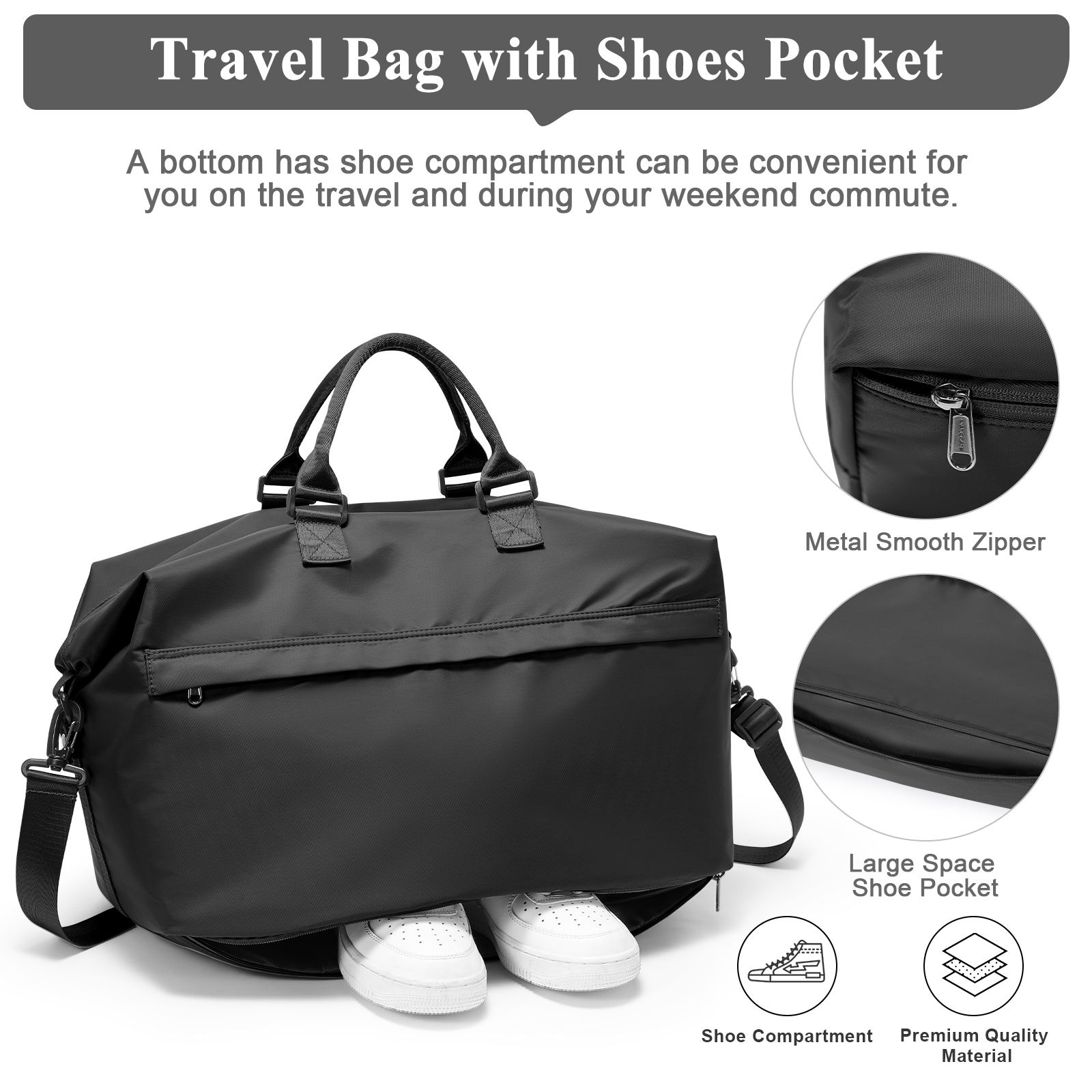 Foldable Travel Bag Large Spor - Weekender Bag Duffle avis et prix