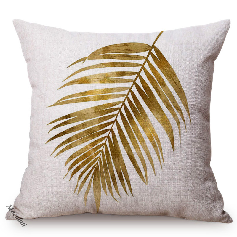 Golden Leaf Style Cotton Linen - Luxury Bags Hand Painted avis et prix