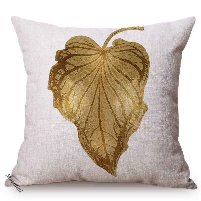 Golden Leaf Style Cotton Linen - Luxury Bags Hand Painted avis et prix