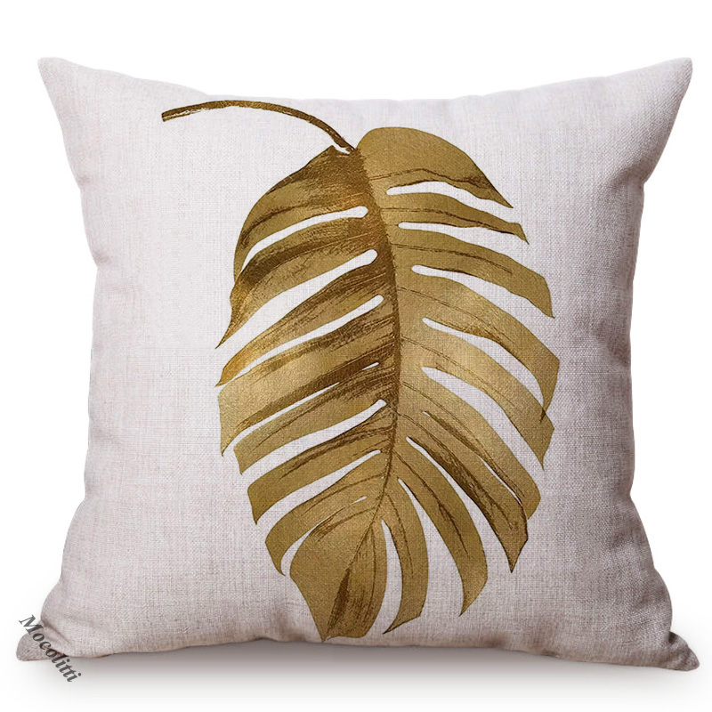 Golden Leaf Style Cotton Linen - Luxury Bags Hand Painted avis et prix