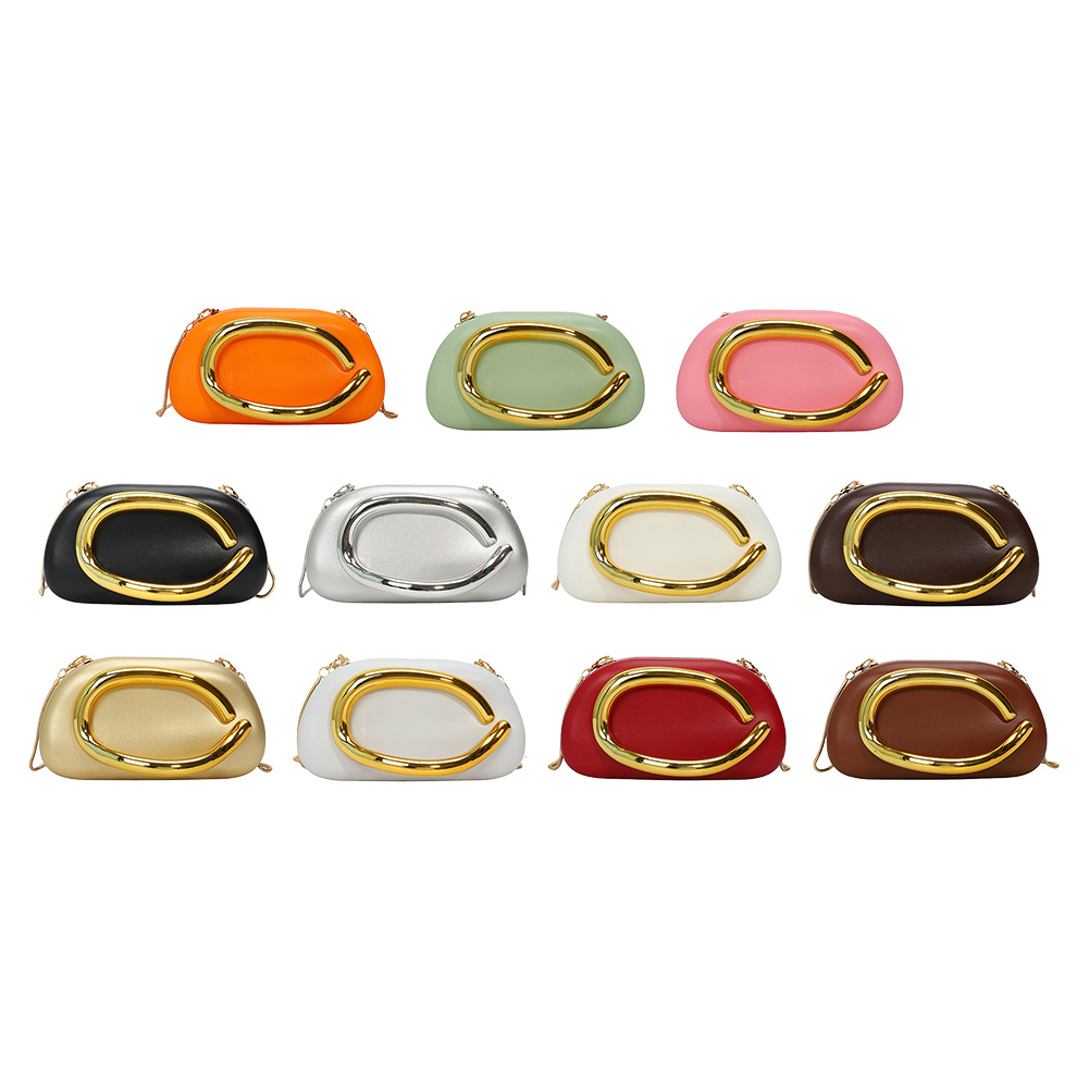 Women PU Leather Metal Handle  - Luxury Bags Medium Size avis et prix