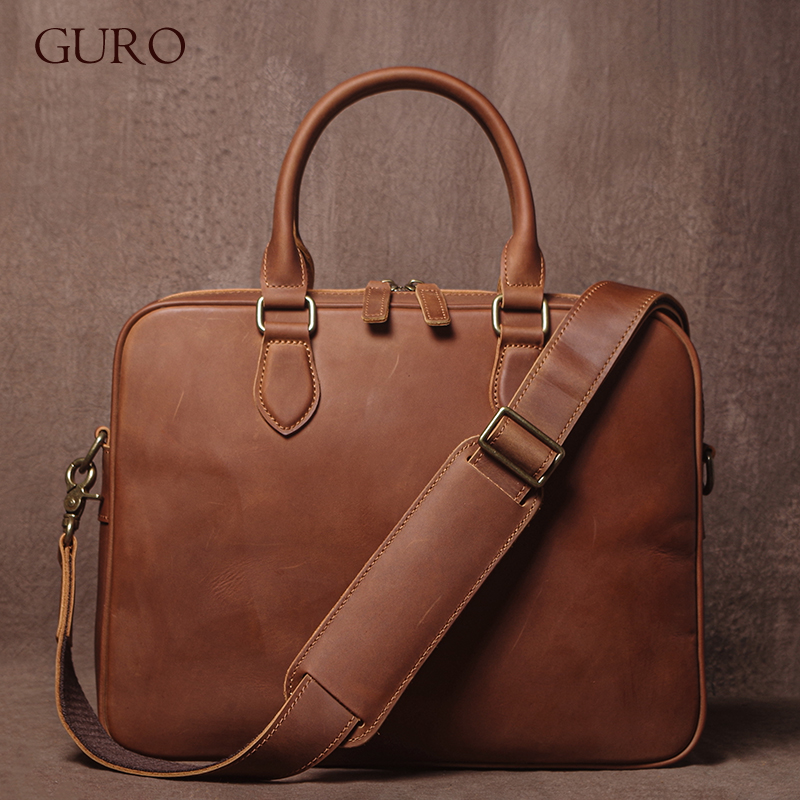 GURO Men Crazy Horse Cowhide B - Luxury Bags Supplier avis et prix
