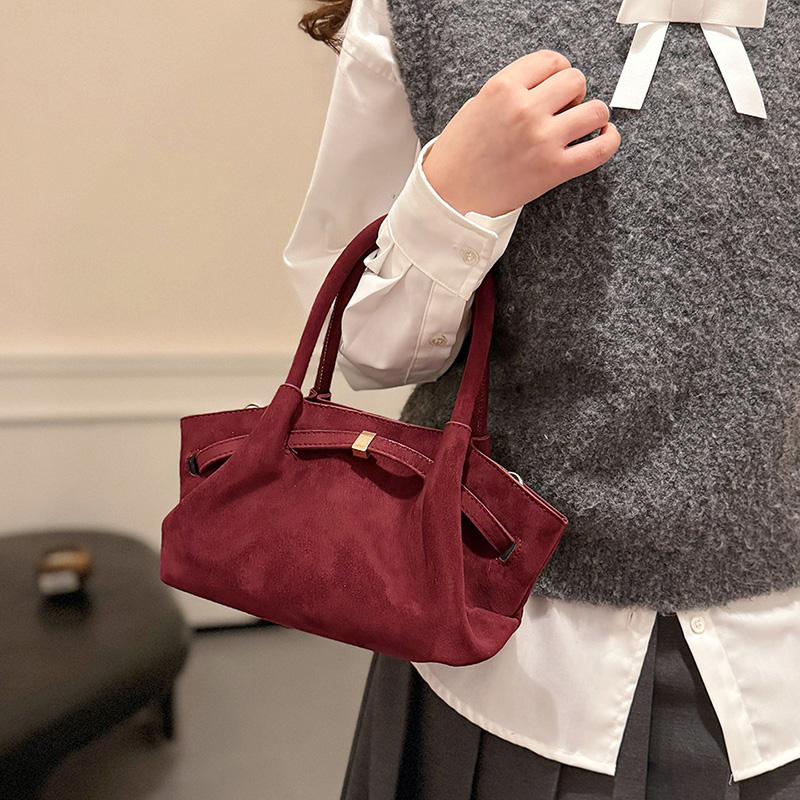 MOODS Burgundy Round Top-handl - Luxury Bags Medium Size avis et prix